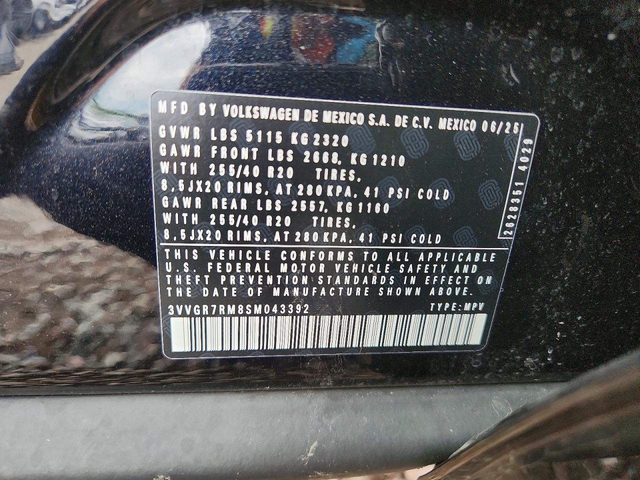 2025 VOLKSWAGEN TIGUAN