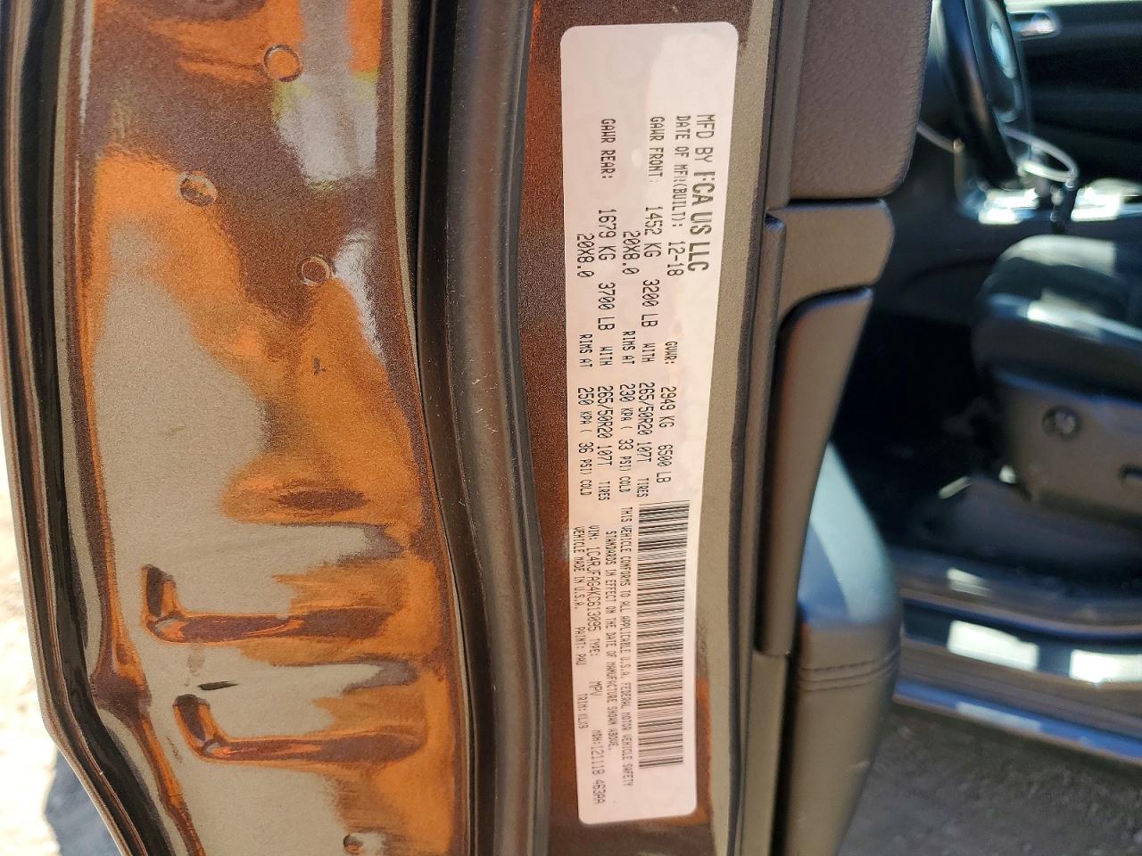 2019 JEEP GRAND CHER