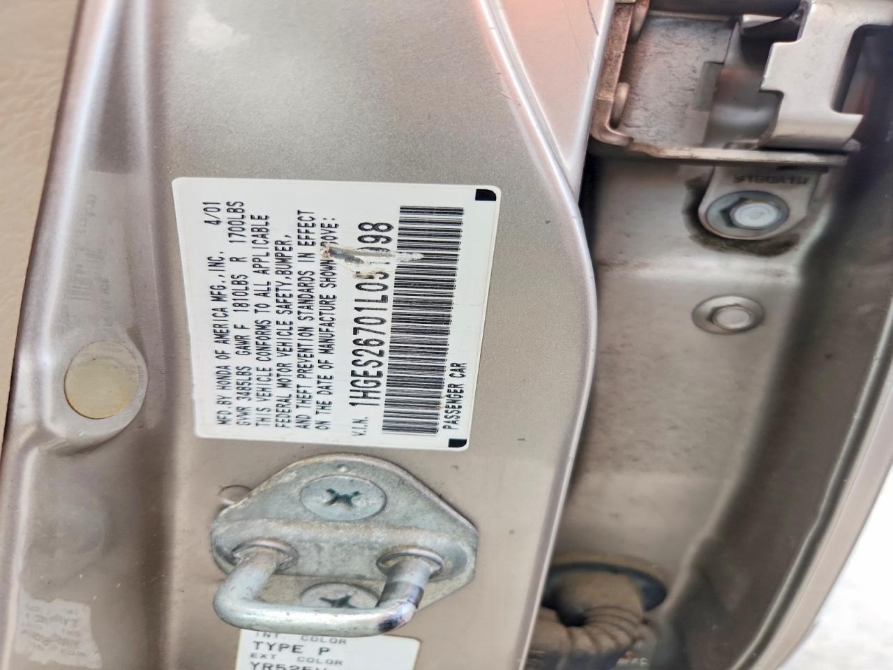 2001 HONDA CIVIC