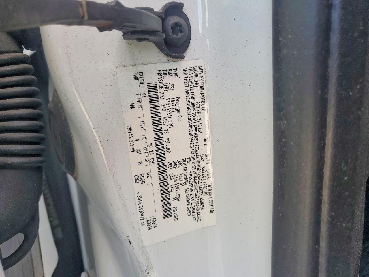 2014 FORD FOCUS