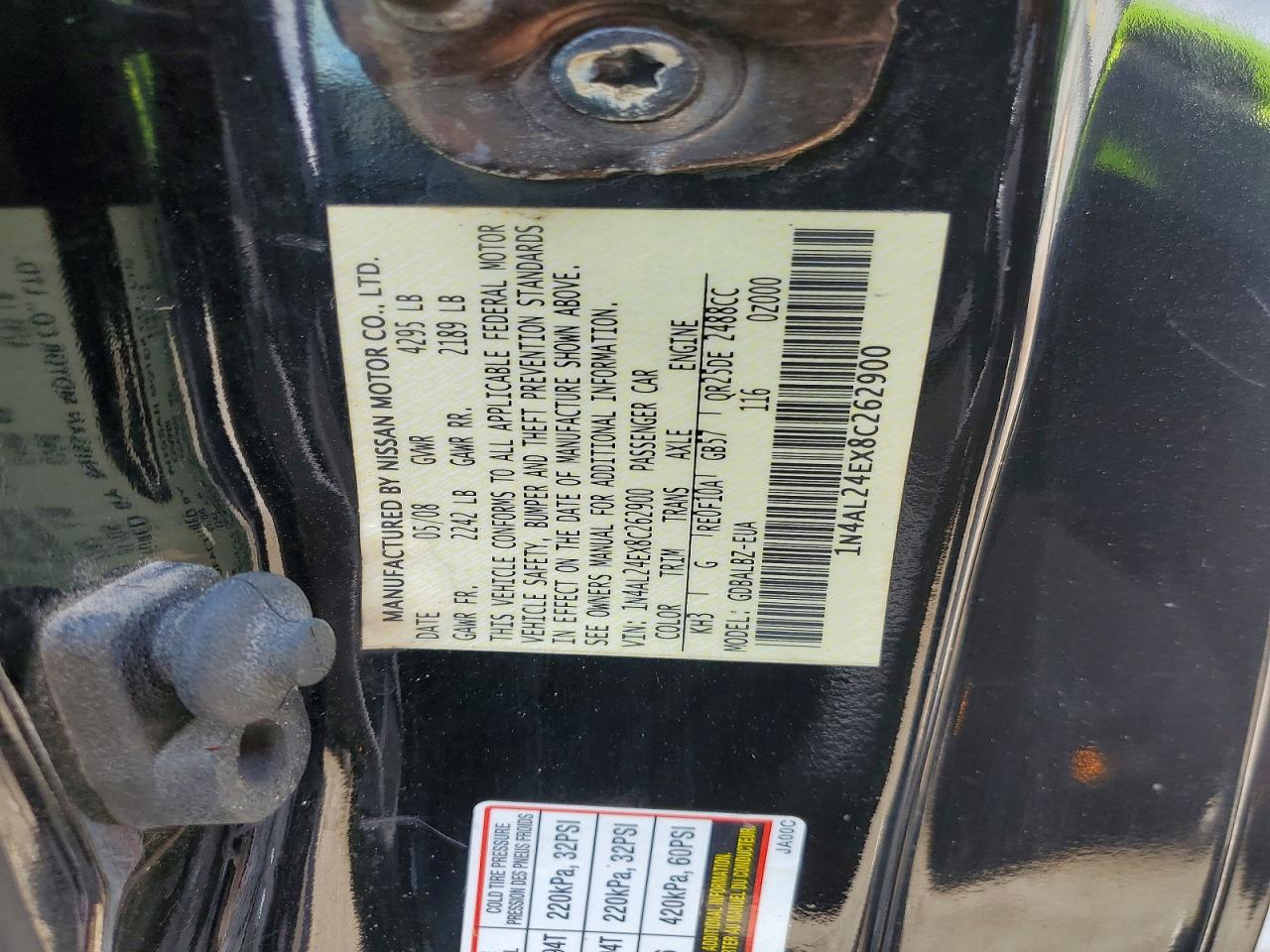 2008 NISSAN ALTIMA