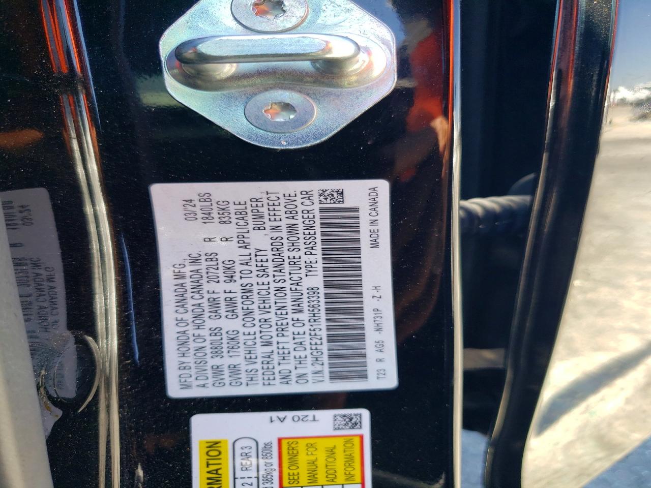 2024 HONDA CIVIC