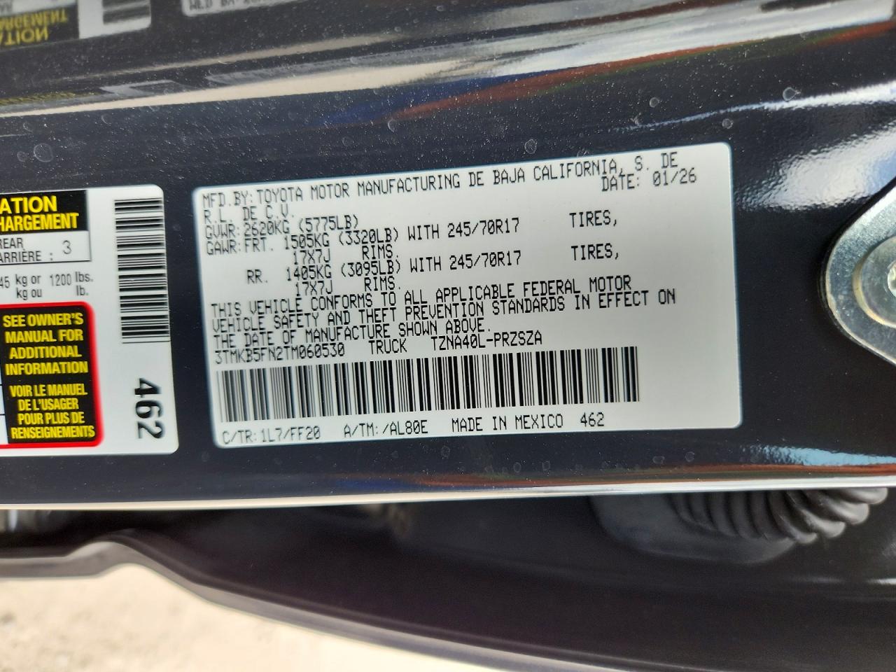 2026 TOYOTA TACOMA