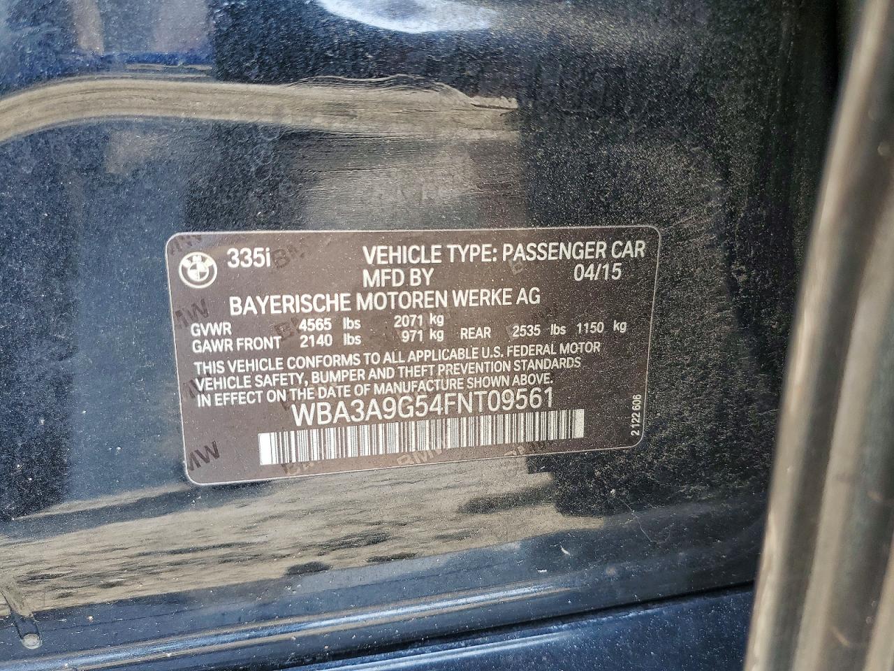 2015 BMW 3 SERIES