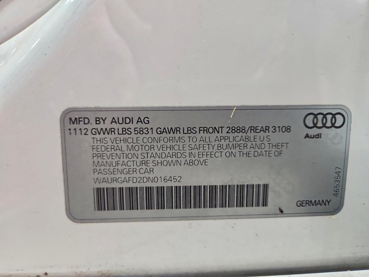 2013 AUDI A8