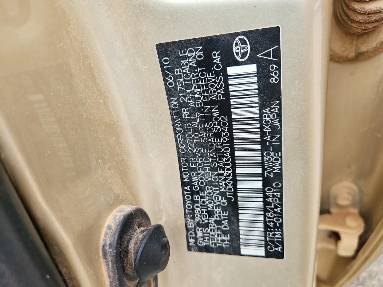 2010 TOYOTA PRIUS