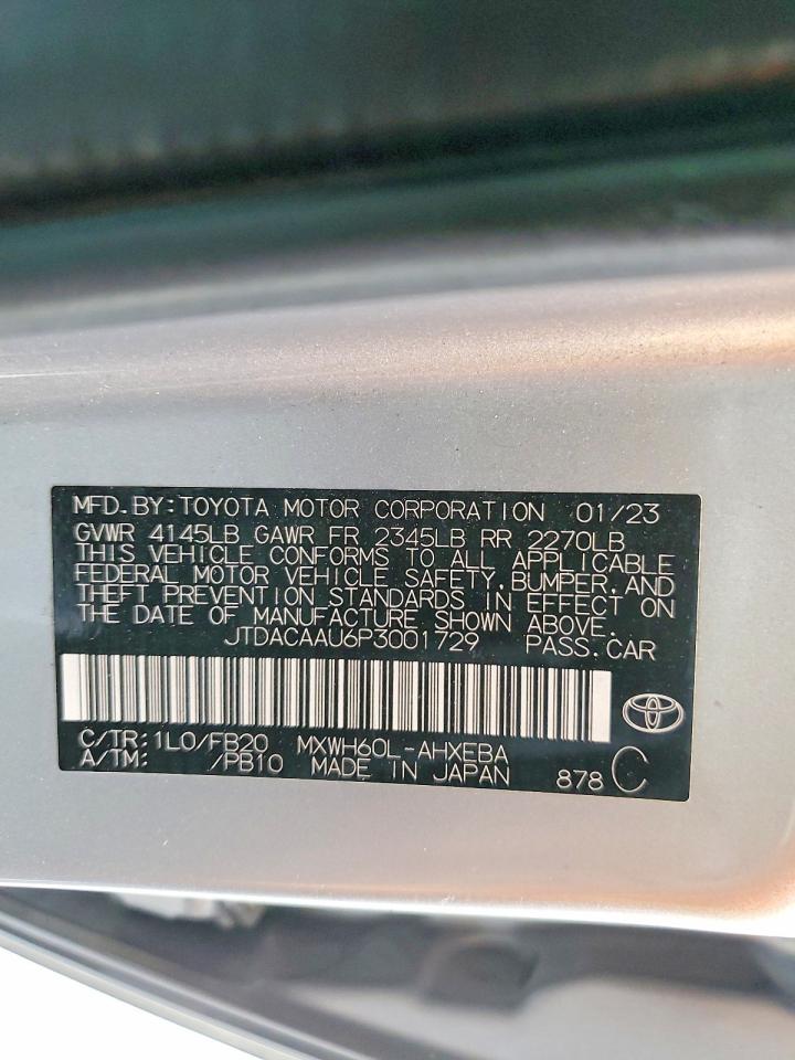 2023 TOYOTA PRIUS