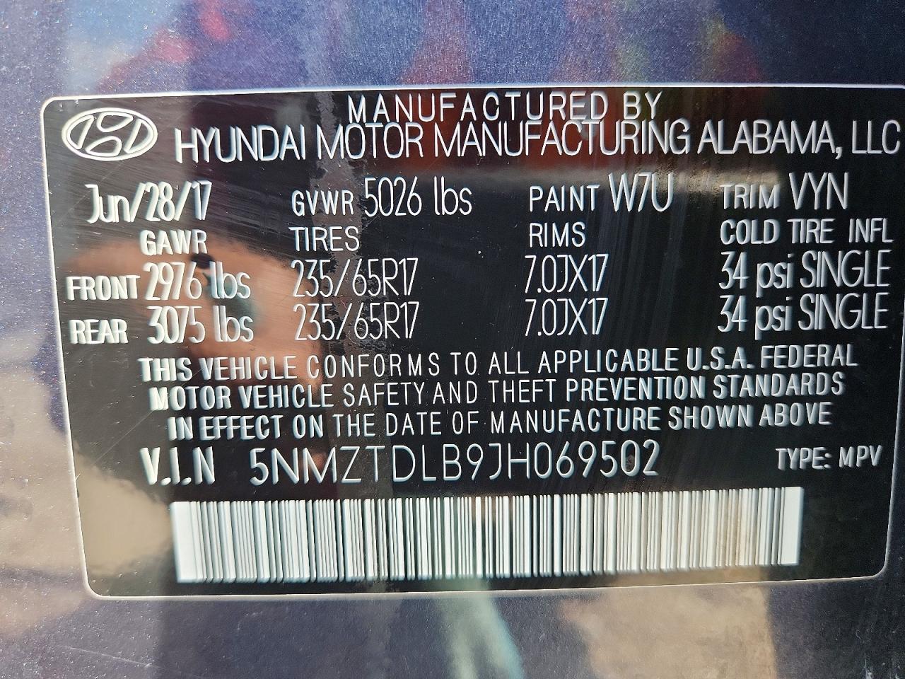 2018 HYUNDAI SANTA FE