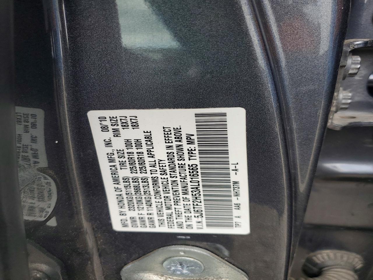 2010 HONDA ACCORD