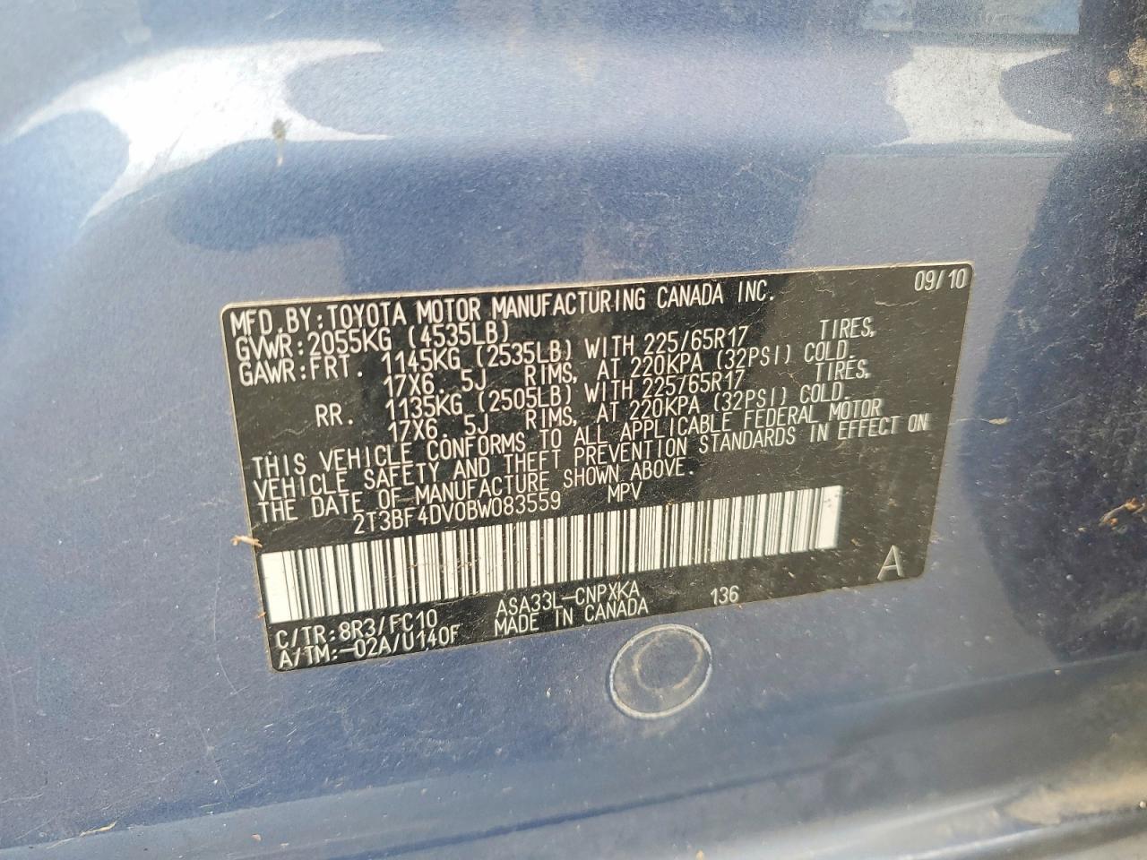 2011 TOYOTA RAV4
