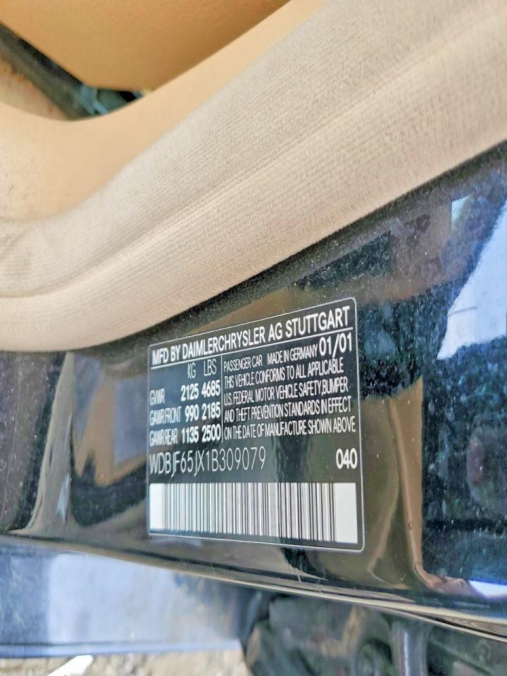 2001 MERCEDES-BENZ E-CLASS