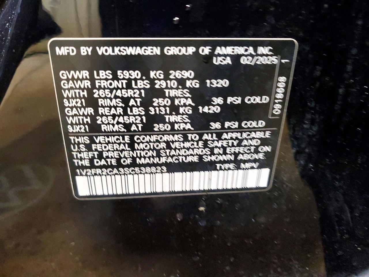 2025 VOLKSWAGEN ATLAS