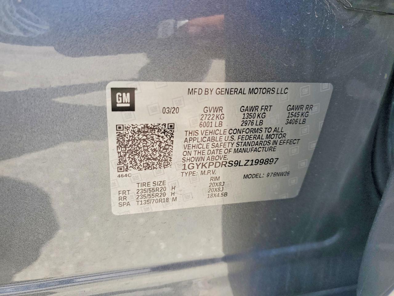 2020 CADILLAC XT6