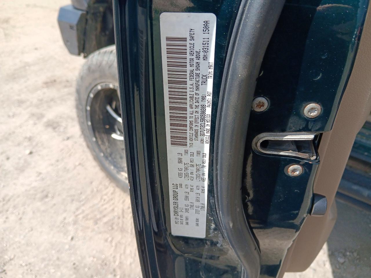 2011 DODGE RAM 2500
