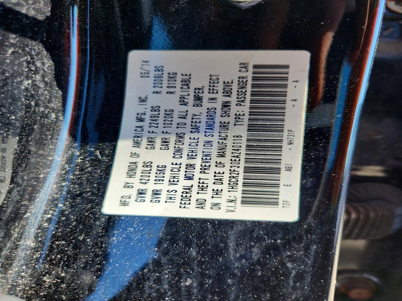 2014 HONDA ACCORD LX