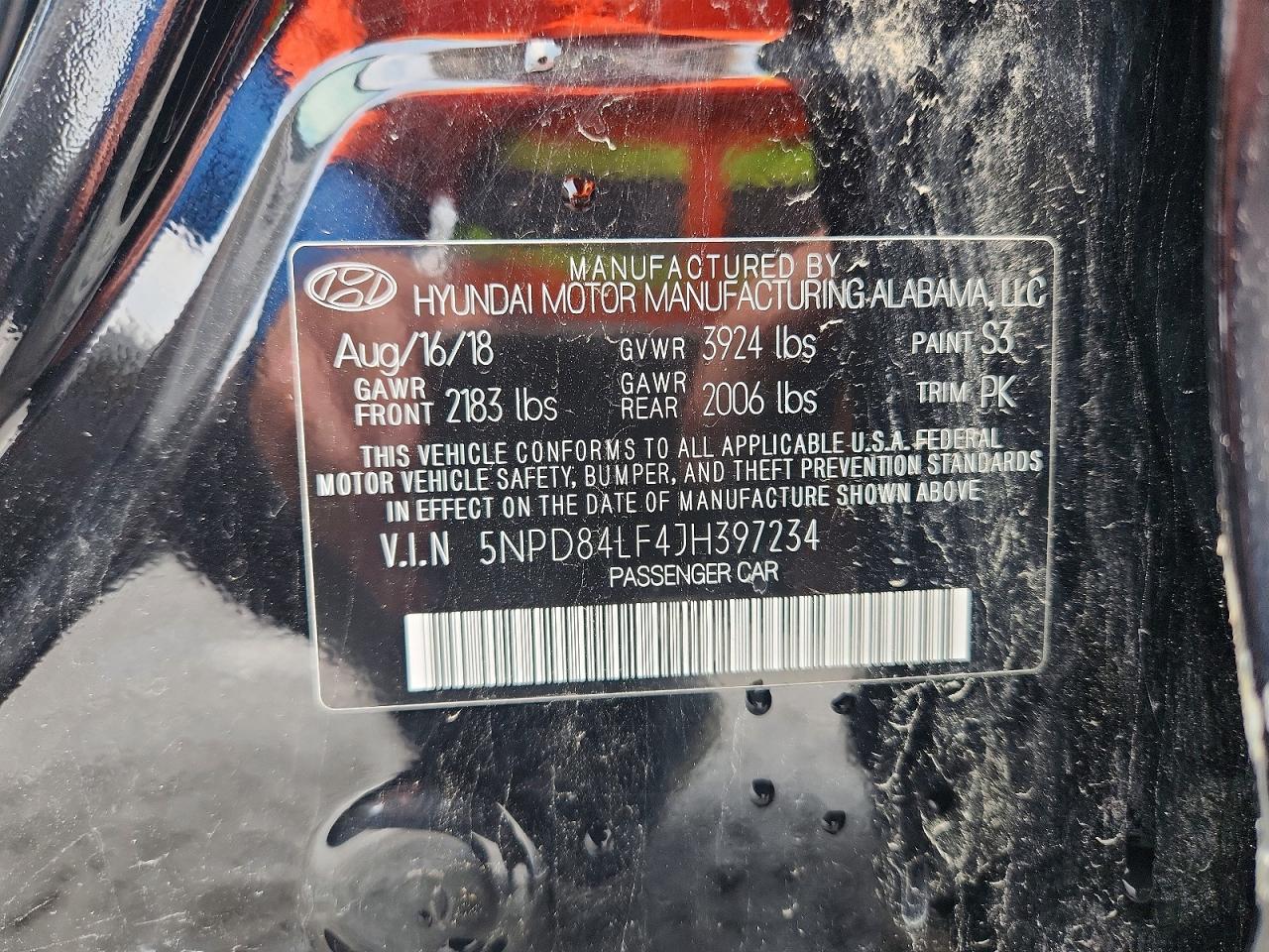 2018 HYUNDAI ELANTRA