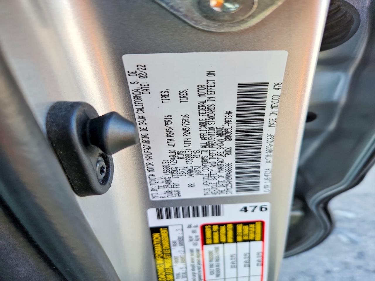 2022 TOYOTA TACOMA