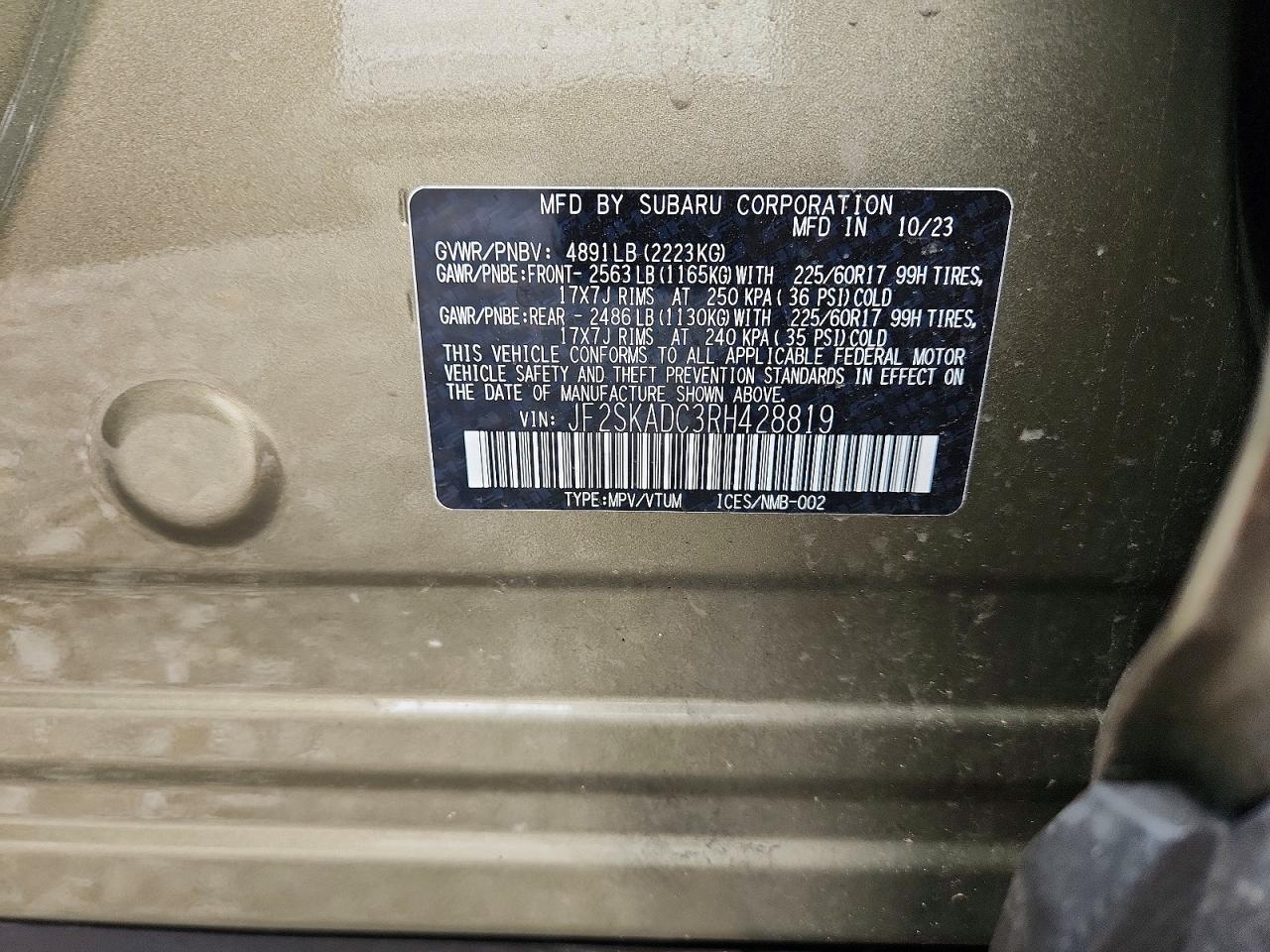 2024 SUBARU FORESTER