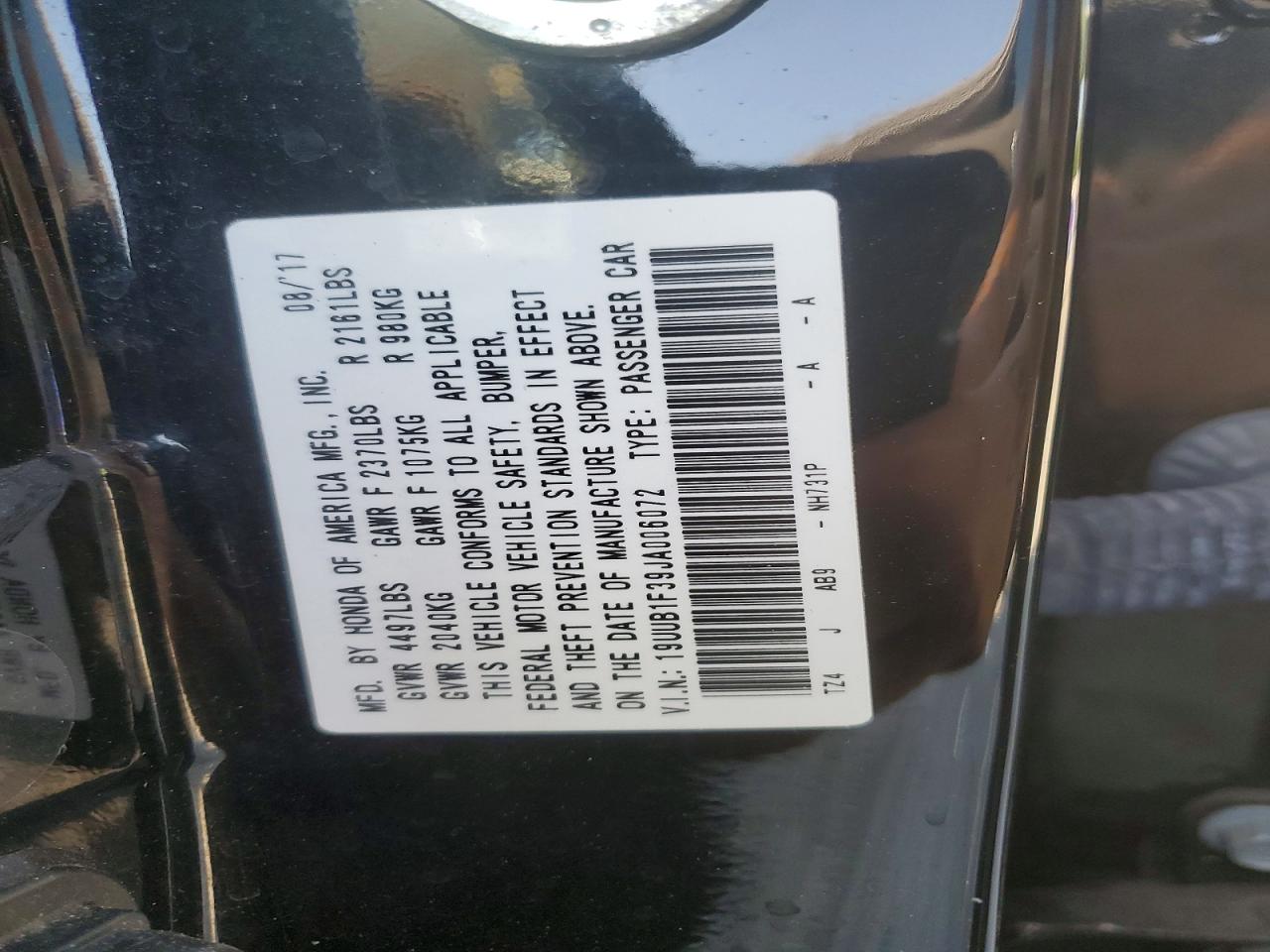 2018 ACURA TLX