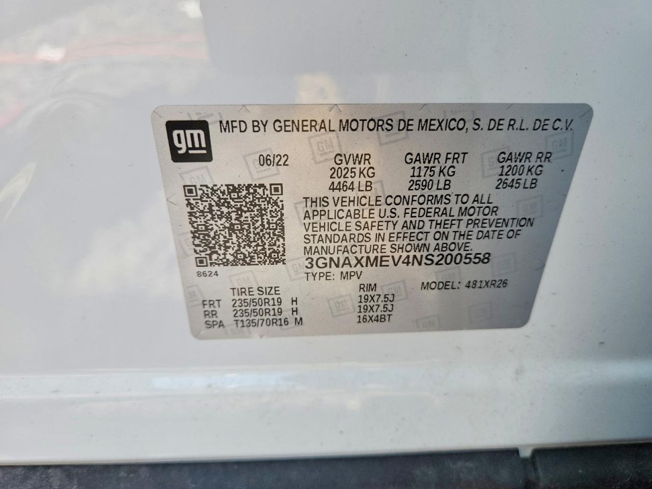2022 CHEVROLET EQUINOX