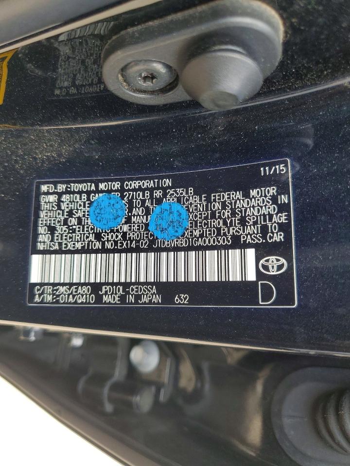 2016 TOYOTA MIRAI