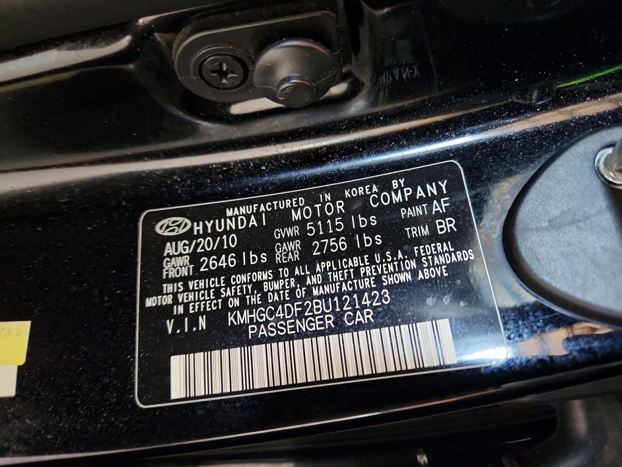 2011 HYUNDAI GENESIS