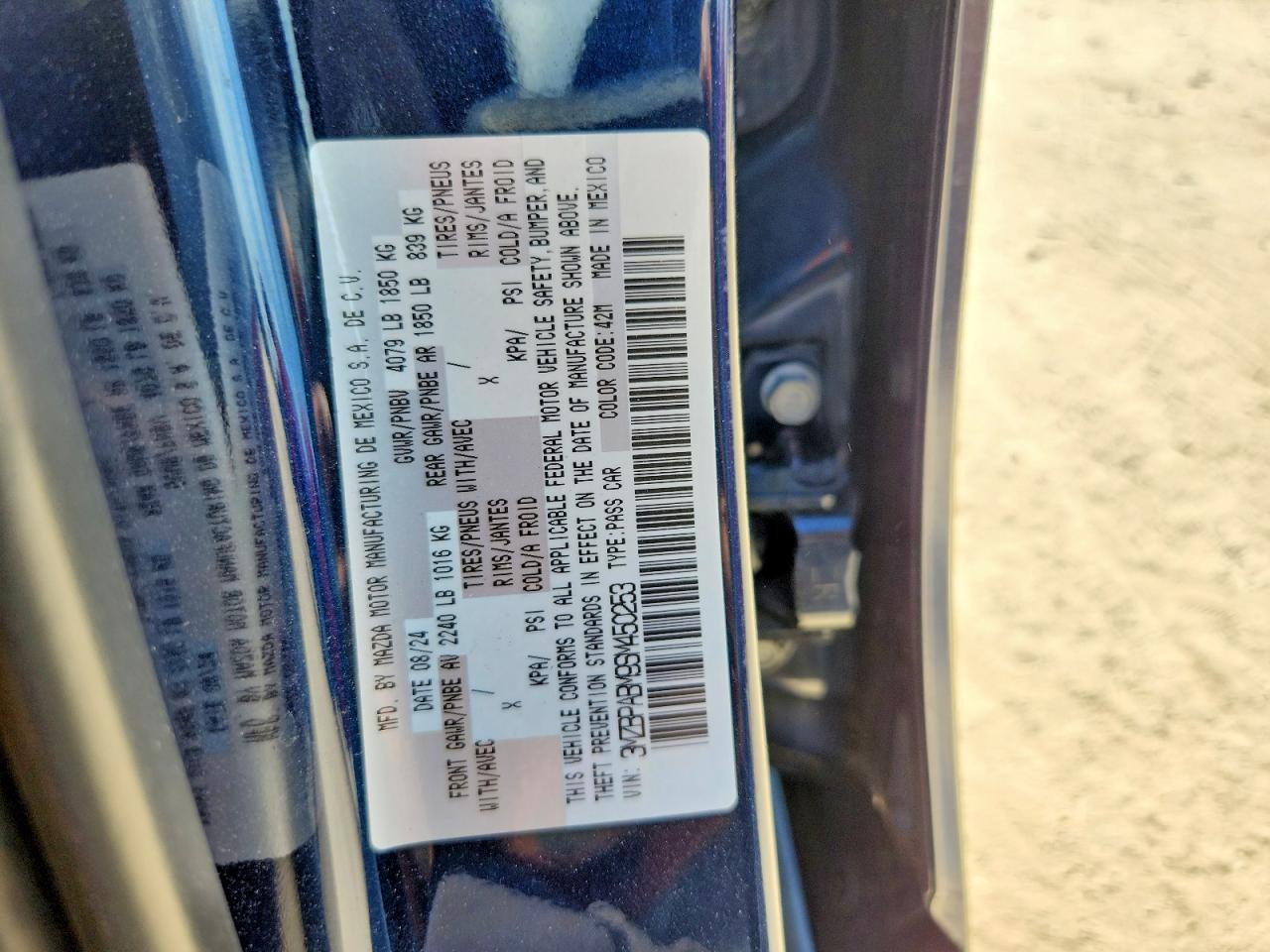 2025 MAZDA MAZDA3