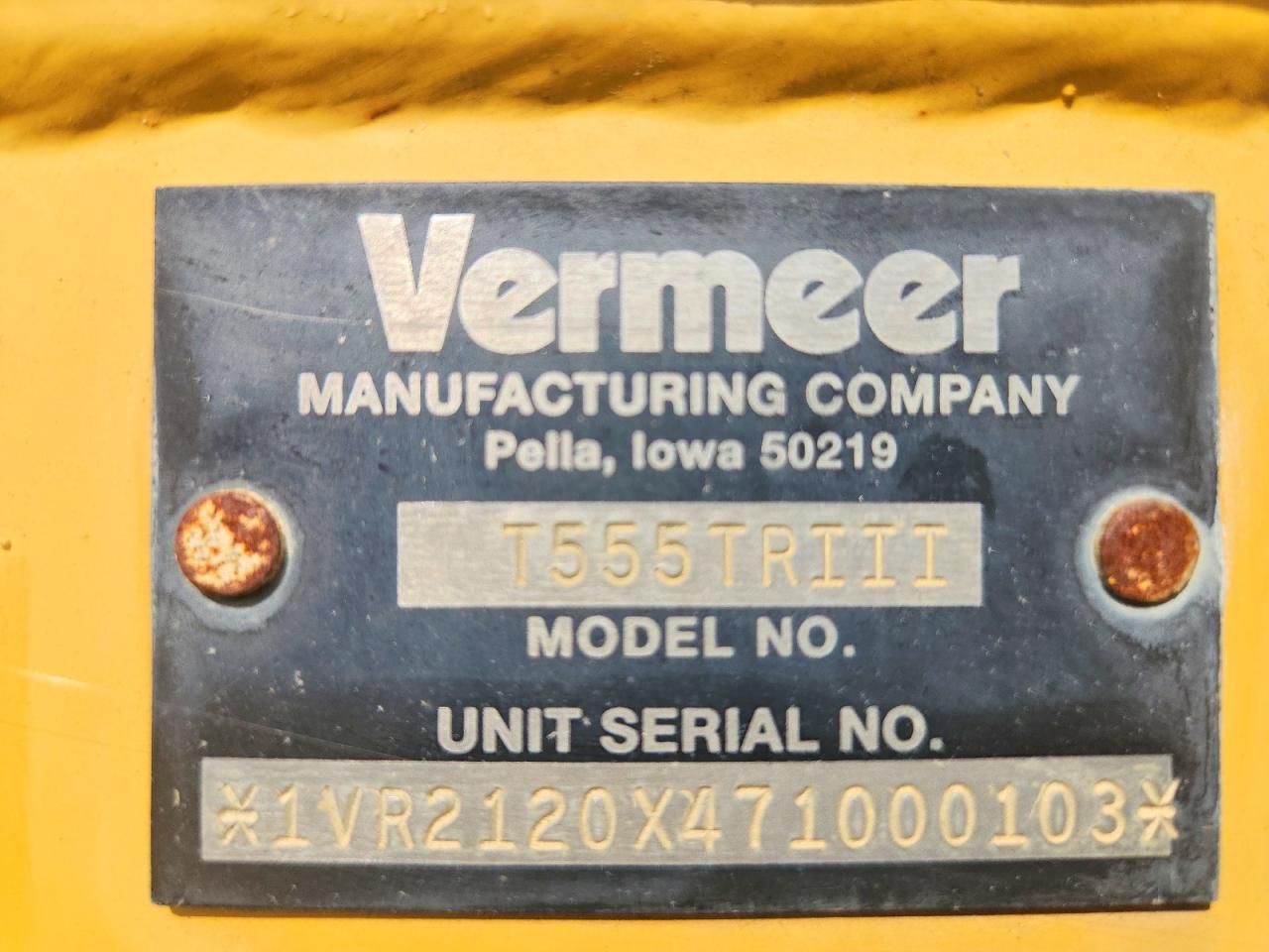 2007 VERMEER T555