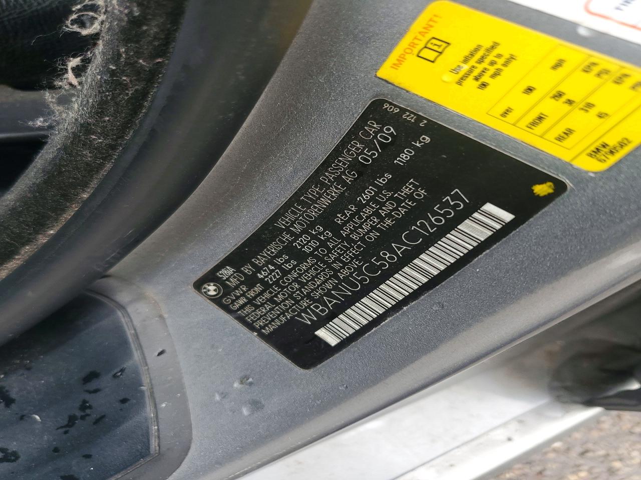 2010 BMW 5 SERIES