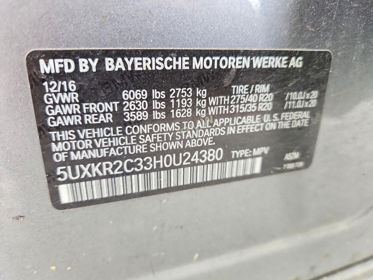 2017 BMW X5