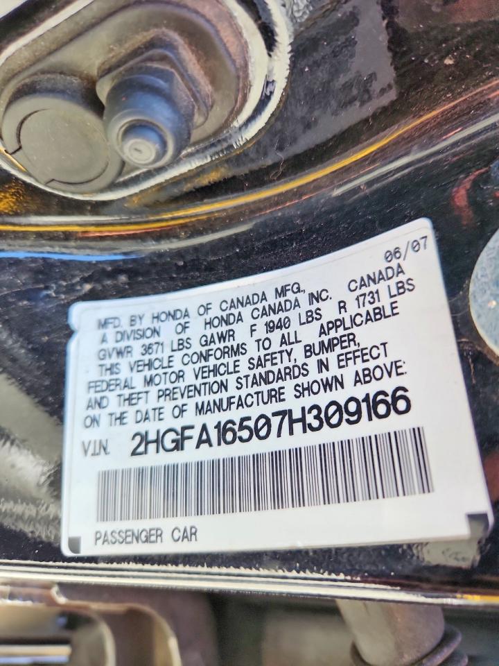 2007 HONDA CIVIC