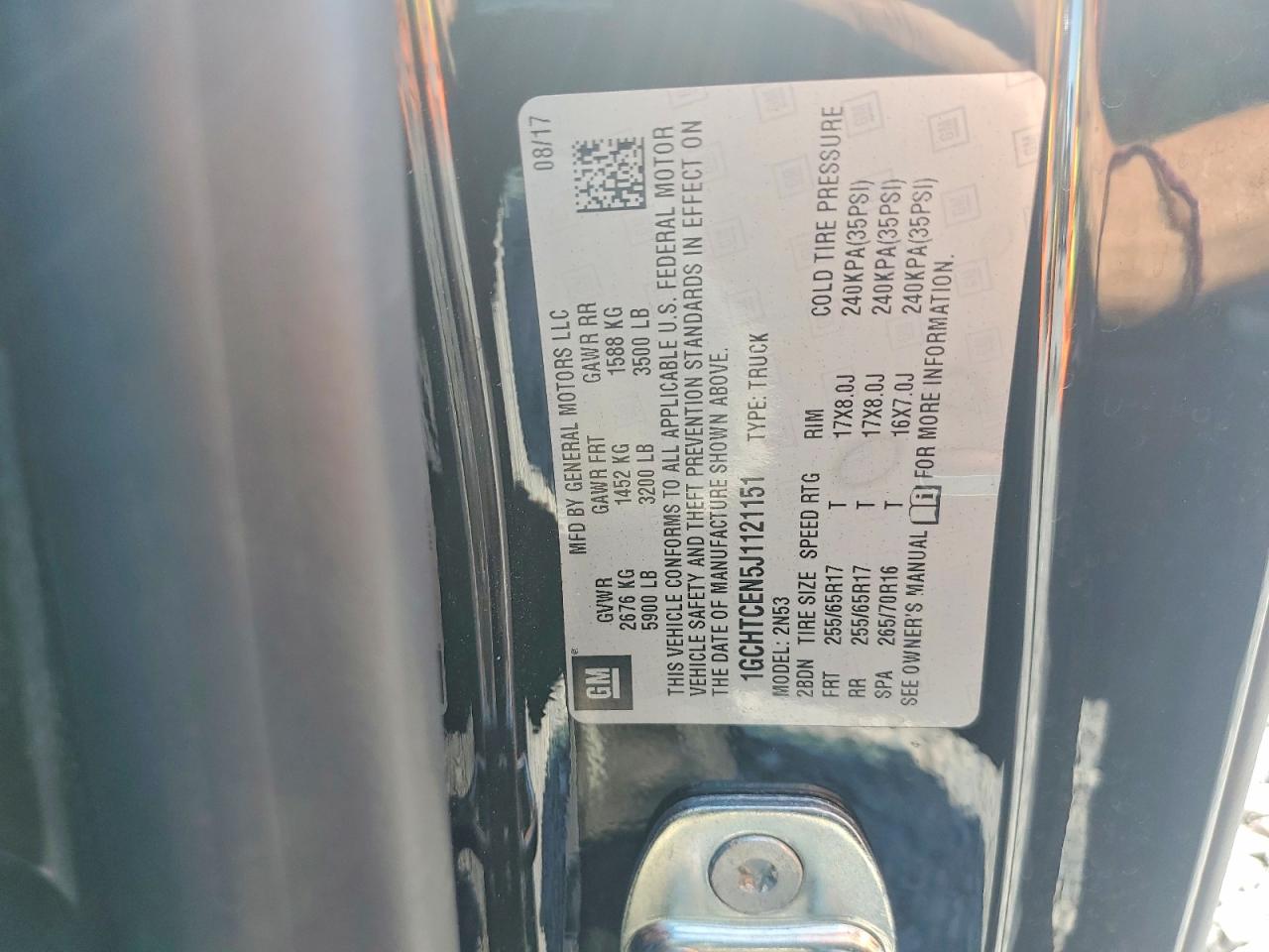 2018 CHEVROLET COLORADO