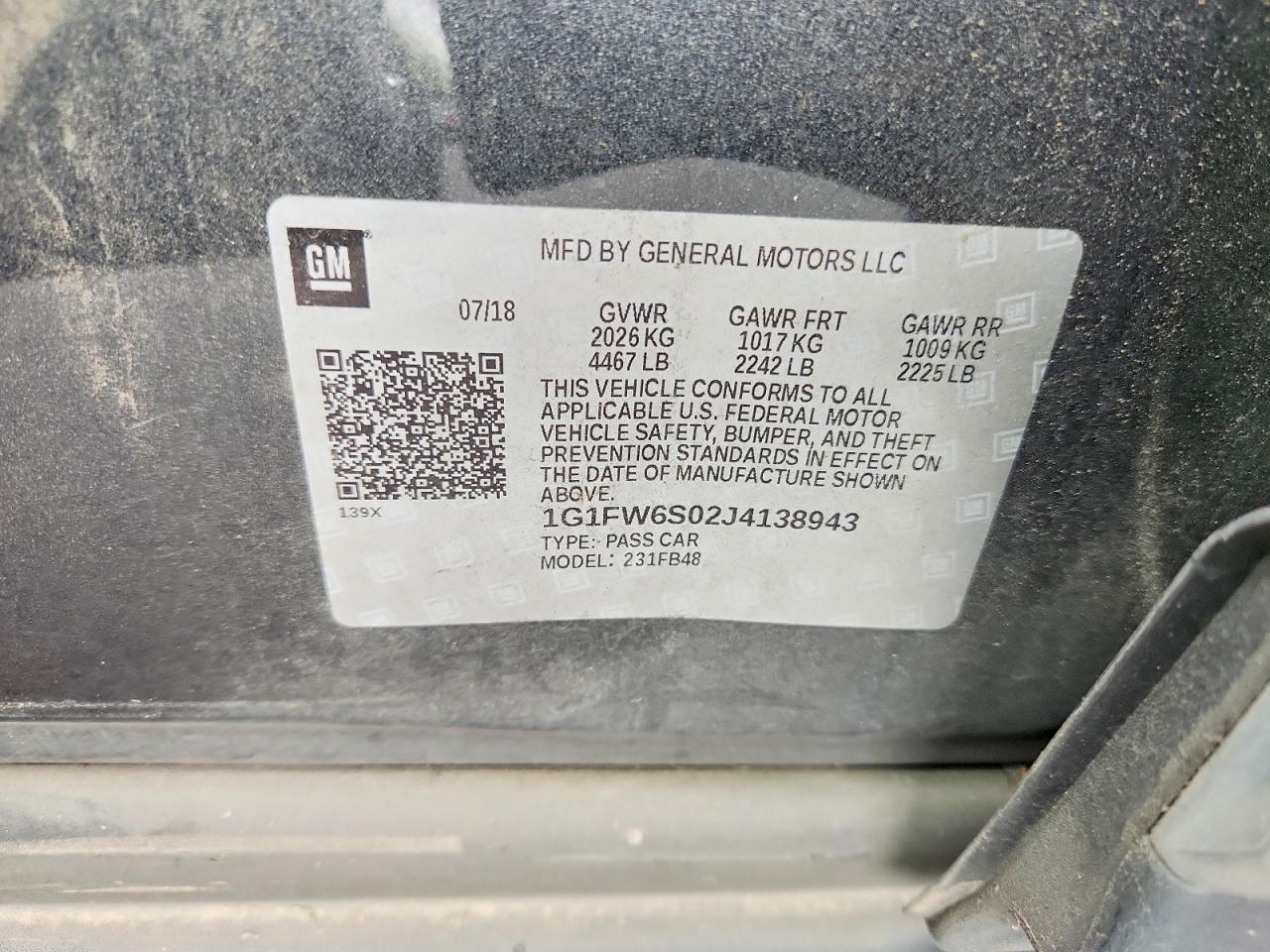 2018 CHEVROLET BOLT