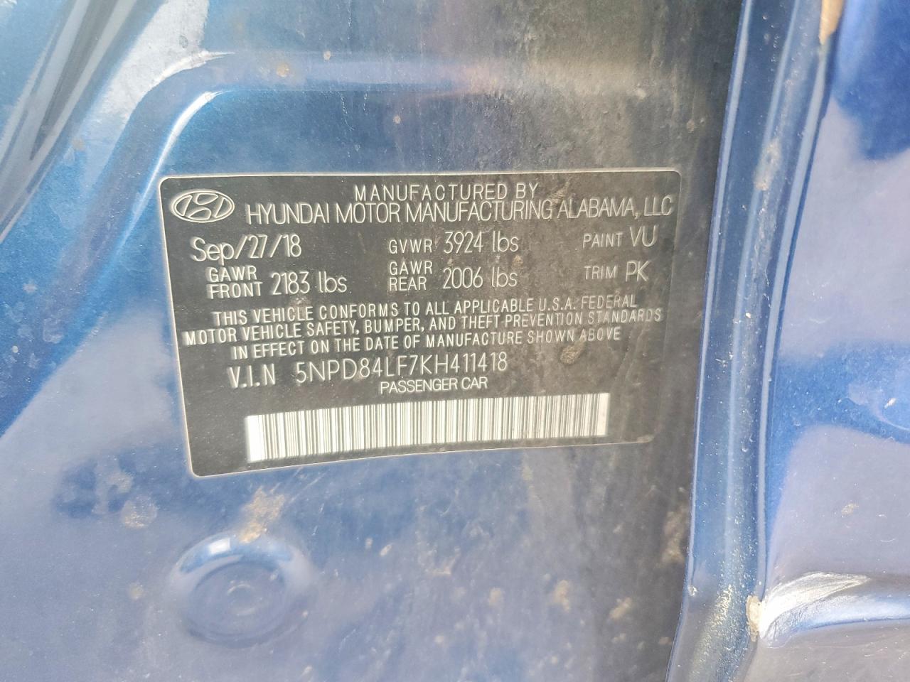 2019 HYUNDAI ELANTRA