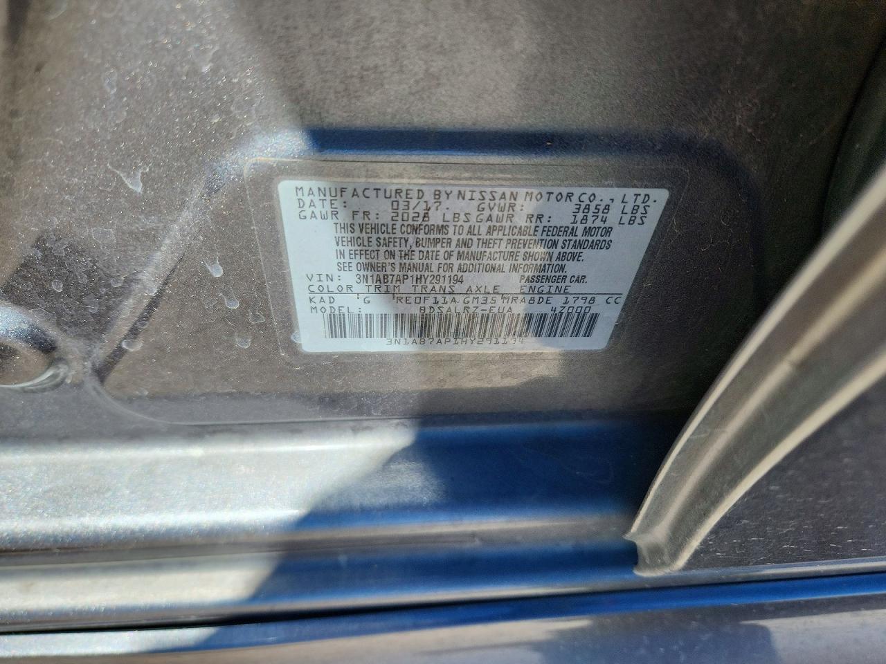 2017 NISSAN SENTRA