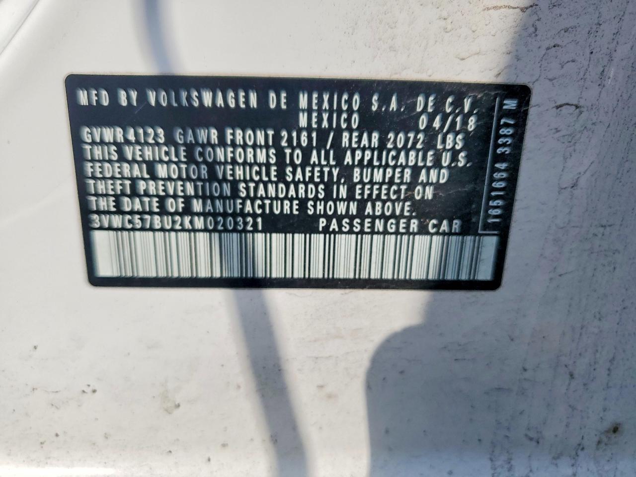 2019 VOLKSWAGEN JETTA