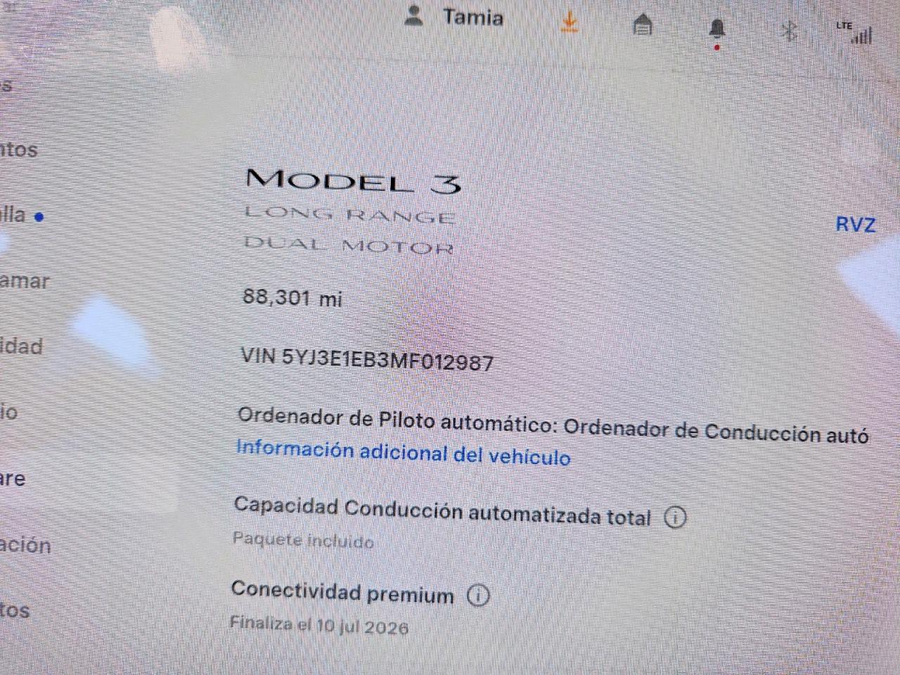 2021 TESLA MODEL 3