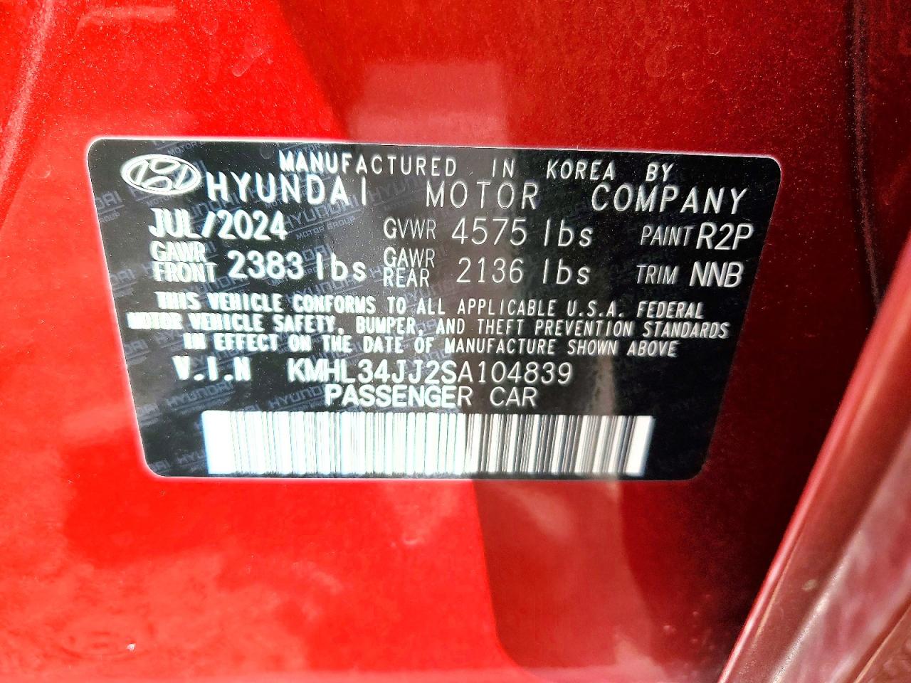 2025 HYUNDAI SONATA