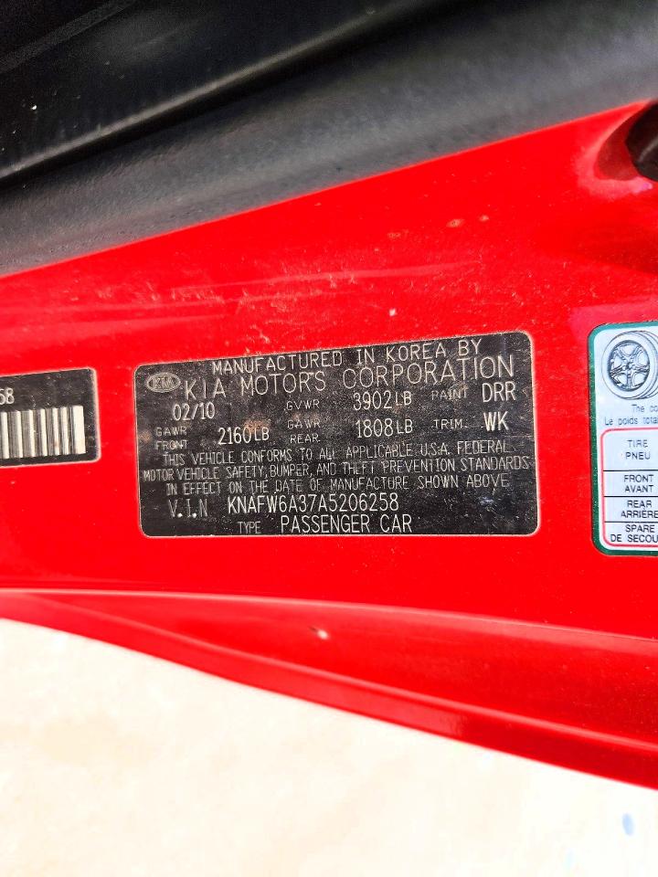 2010 KIA FORTE