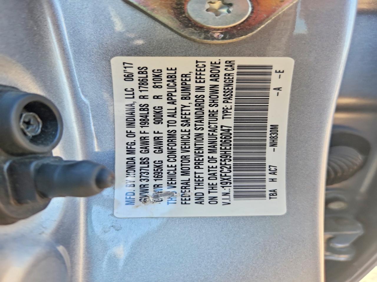 2017 HONDA CIVIC