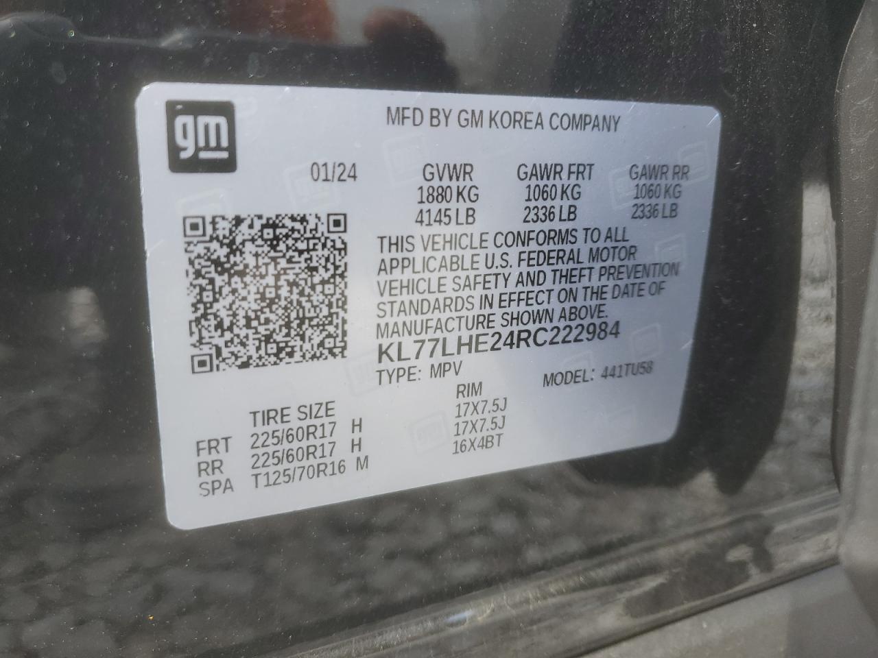 2024 CHEVROLET TRAX