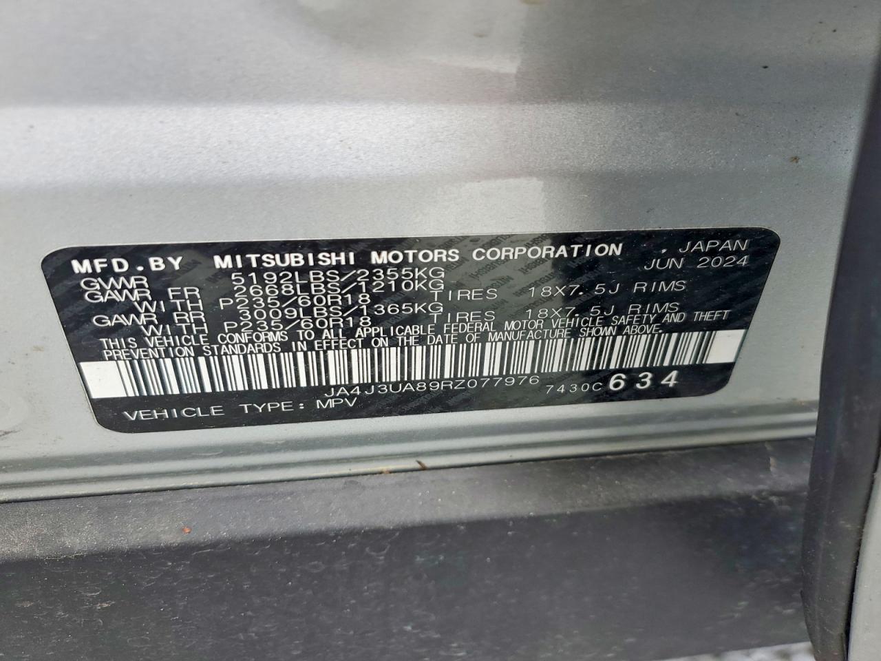 2024 MITSUBISHI OUTLANDER