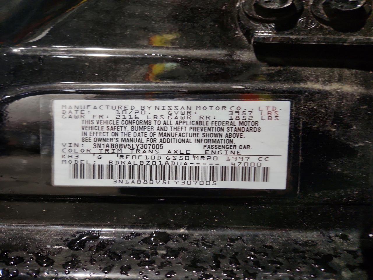 2020 NISSAN SENTRA