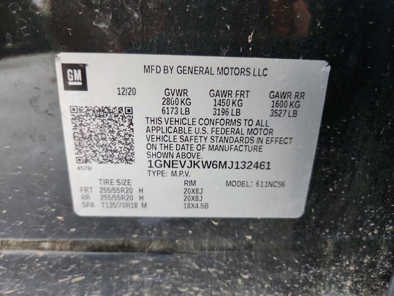 2021 CHEVROLET TRAVERSE