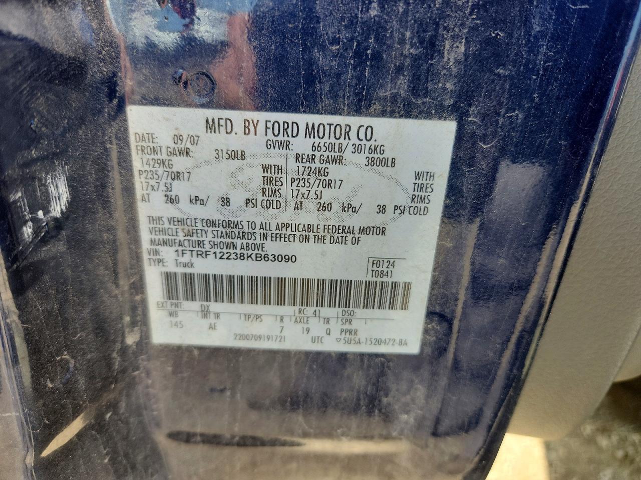 2008 FORD F150