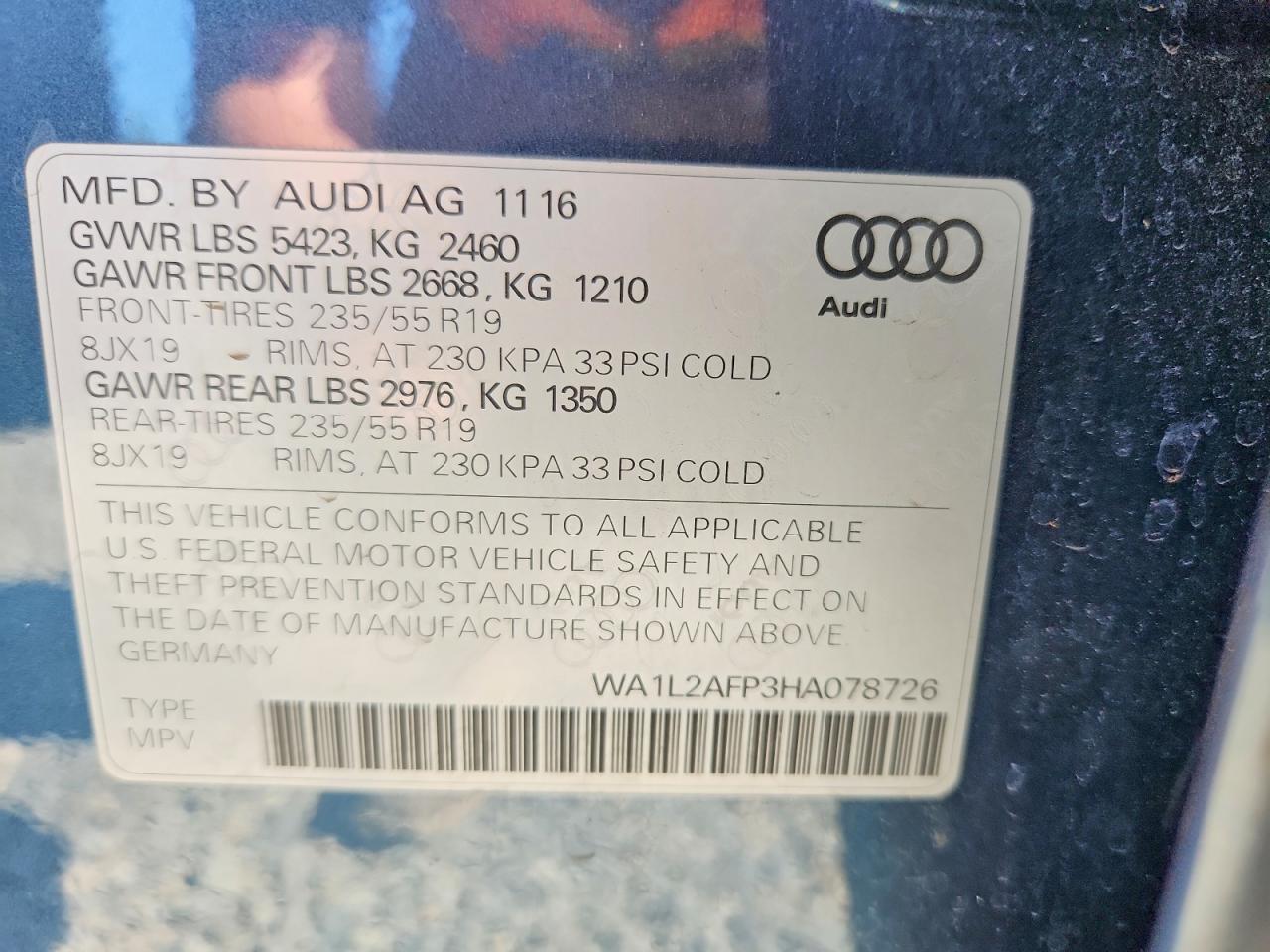 2017 AUDI Q5