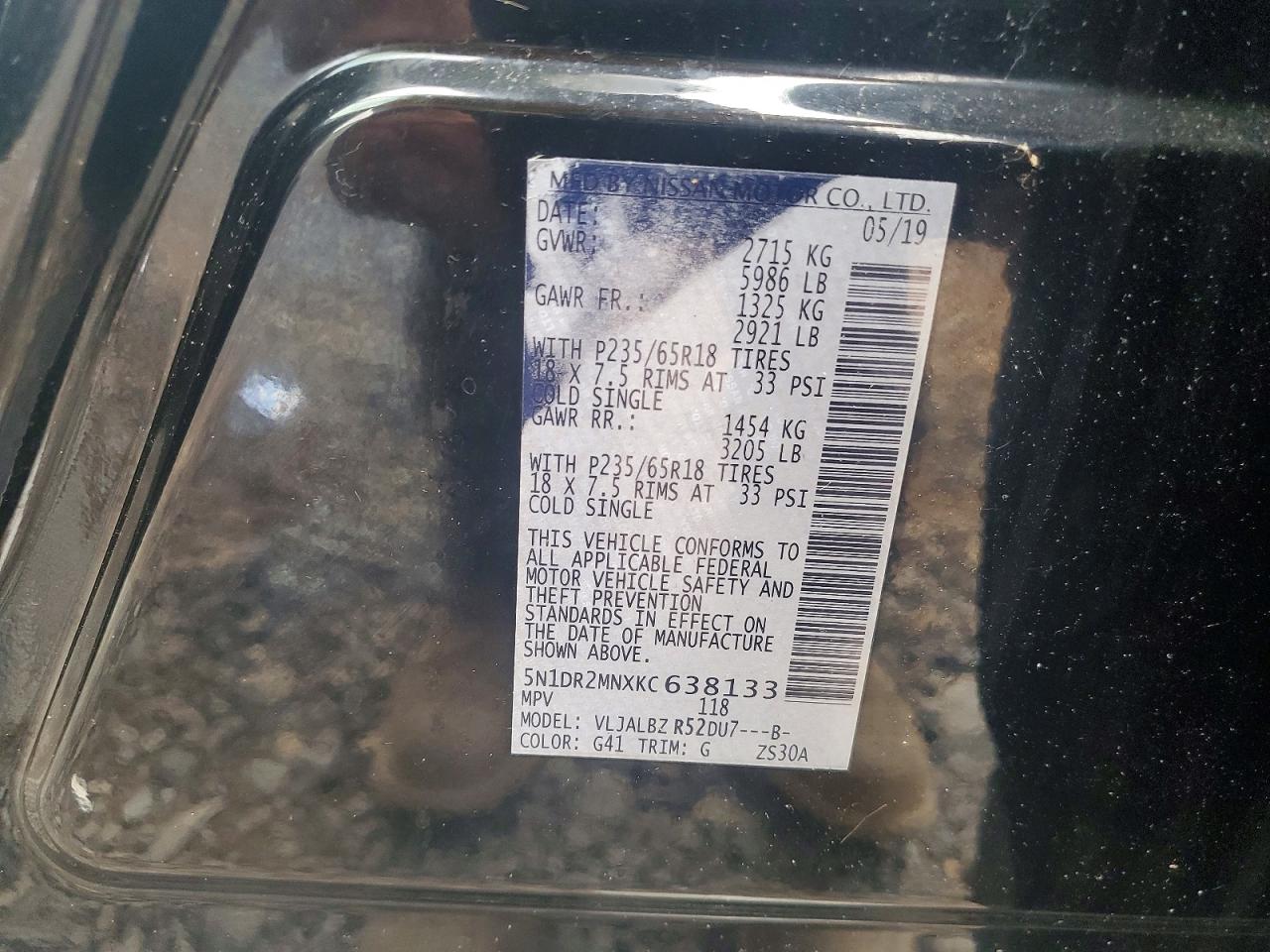 2019 NISSAN PATHFINDER