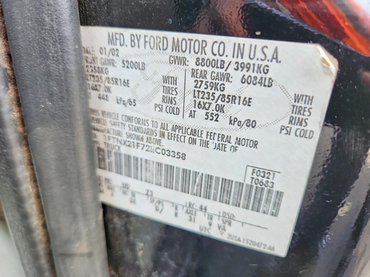 2002 FORD F250