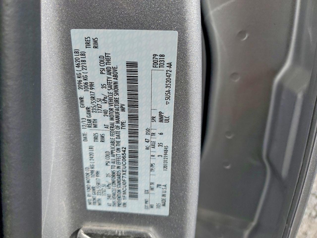 2014 FORD ESCAPE