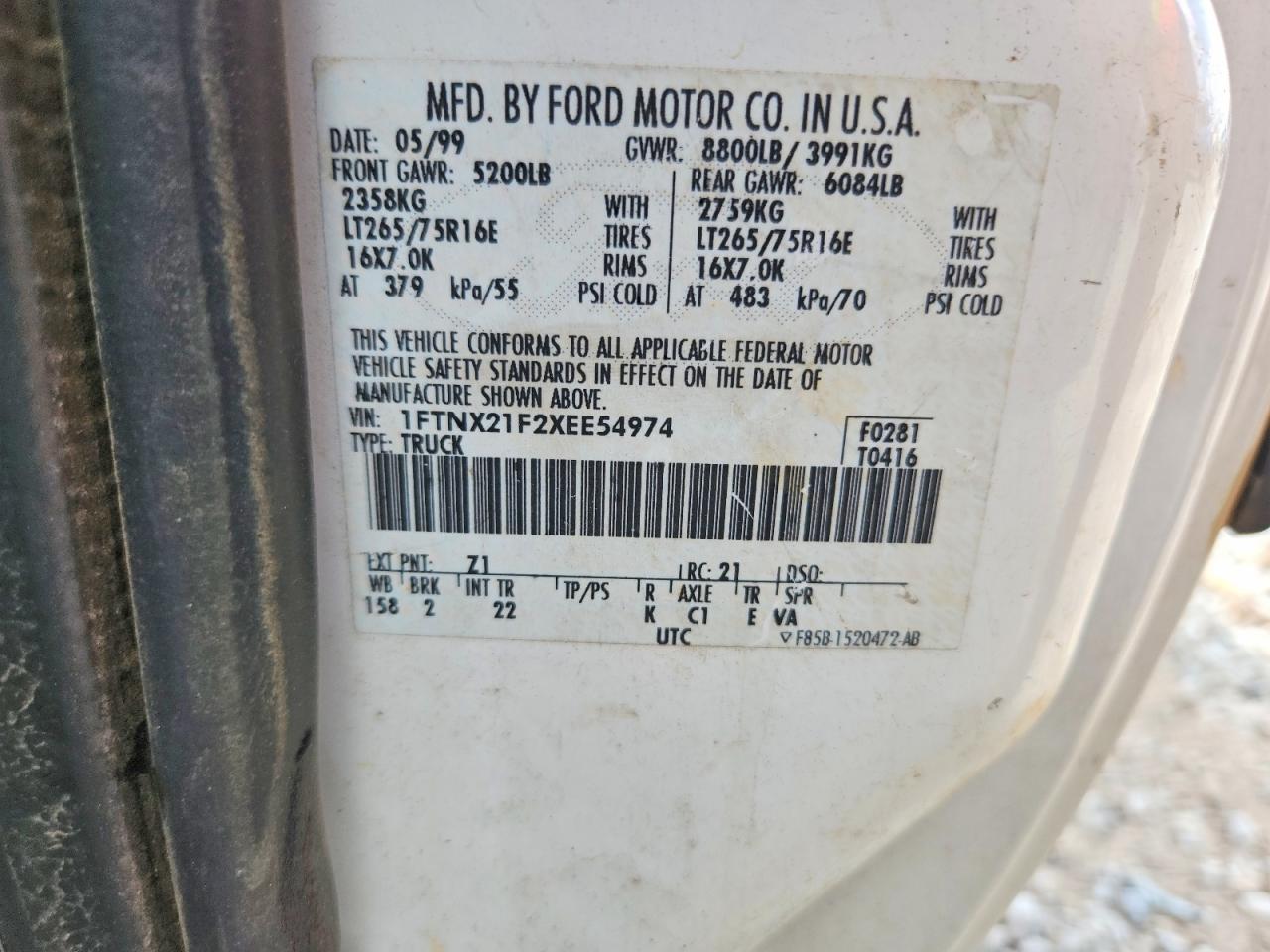 1999 FORD F250